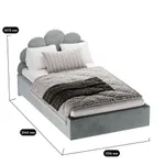 Кровать мягкая ДЕННИ с подъемным механизмом, 120x200