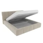 Кровать двуспальная мягкая КВАДРО-СОФТ с подъемным механизмом, 140x200