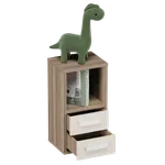 Cтеллаж сквозной книжный  с ящиками E802