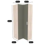 Шкаф угловой L208 L/R