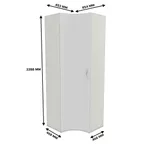 Шкаф угловой P218.1