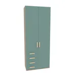 Шкаф двухверный, фасад комбинированный E212 L/R