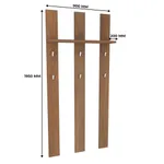 Панель широкая с полкой и крючками L-100