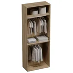 Шкаф двухдверный узкий, фрезерованные фасады в эмали LE210.44-1