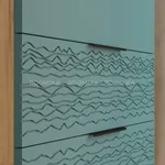 Комод 4 ящика, фрезерованные фасады в эмали LE704