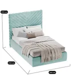 Кровать мягкая САРА SA120  с подъемным механизмом, 120x200