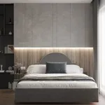 Кровать двуспальная мягкая ЛЮЦИЯ с подъемным механизмом, 140x200