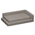 Кровать полутороспальная мягкая с ортопедической решеткой КВАДРО-М, 120х200