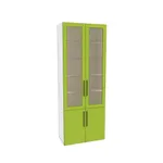 Шкаф книжный со стеклом L214S с подсветкой