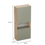 Шкаф двухдверный с фальш стенкой L212.1