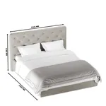 Кровать двуспальная мягкая МИРА с подъемным механизмом, 180x200