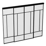 Раздвижная перегородка-купе из матового стекла для кухни GRACE 24