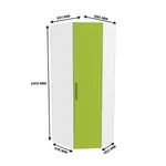 Шкаф угловой разносторонний L218 L/R