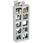 Стеллаж сквозной книжный на 10 ниш с ящиками E810