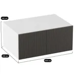 Антресоль на шкафы, фрезерованные фасады в эмали LE461.61