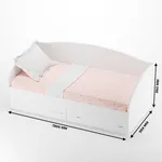 Кровать односпальная с ящиками P902N, 90x190