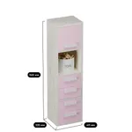 Cтеллаж сквозной книжный на 4 ниши с фасадом E804