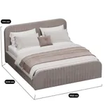 Кровать двуспальная мягкая МАЛЬТА с подъемным механизмом, 180x200