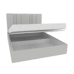 Кровать двуспальная мягкая ХИЛТОН с подъемным механизмом, 160x200