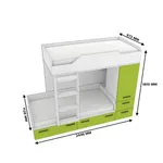 Кровать двухъярусная L906, 90x190 L/R