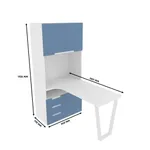 Cтол-стеллаж, фасады в эмали LE402 L/R