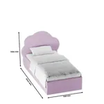 Кровать односпальная мягкая ОБЛАКО с подъемным механизмом, 90x190