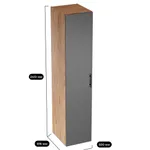 Шкаф 1 дверный широкий L221.60-1