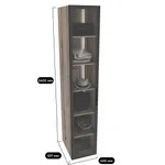 Шкаф для спальни с полками с подсветкой R220.60-4.1