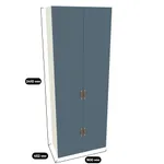 Шкаф книжный L214