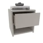 Тумба прикроватная мягкая, стекло прозрачное САНРАЙС 751