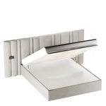 Кровать двуспальная мягкая ХИЛТОН с подъемным механизмом и мягкими панелями, 140x200