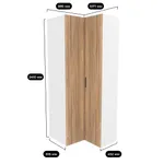 Шкаф угловой L-207 L/R