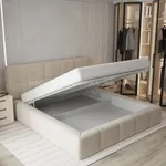 Кровать двуспальная мягкая QUADRO-soft  с подъемным механизмом, 180x200