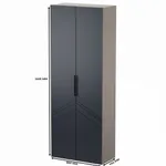 Шкаф 2 дверный, фрезерованные фасады в эмали LE210.44-1