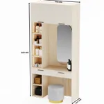 Столик туалетный с антресолью и стеллажом L414.44