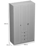 Шкаф трехдверный для одежды A203.60