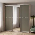 Шкаф-купе ХG240.60-3, профиль INTEGRO, фасад МДФ/зеркало серебро