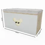 Тумба в эмали с мягкой сидушкой LE466