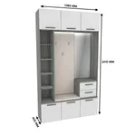 Секция с вешалкой и стеллажом с подсветкой LG416