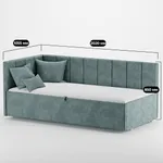 Кровать с подъемным механизмом и ящиком для белья LINE М1