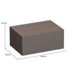 Антресоль на шкафы, фрезерованные фасады в эмали LE461.61