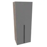 Шкаф 2 дверный, фрезерованные фасады в эмали LE210.60-4