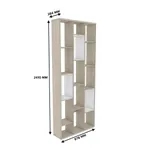 Стеллаж перегородка со вставками L238