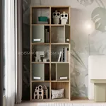 Стеллаж сквозной книжный на 10 ниш с ящиками E810