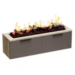 Тумба ТВ напольная с электрокамином LG548.351