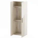 Шкаф 2 дверный, фрезерованные фасады в эмали LE210.44-1