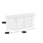 Комод радиусный на 1800 мм P748