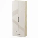 Шкаф 2 дверный с ящиками, фрезерованные фасады в эмали LE211.44