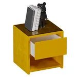 Тумба прикроватная мягкая, стекло прозрачное SUNRISE 751