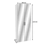 Шкаф двустворчатый с зеркалом L-210.60-2Z